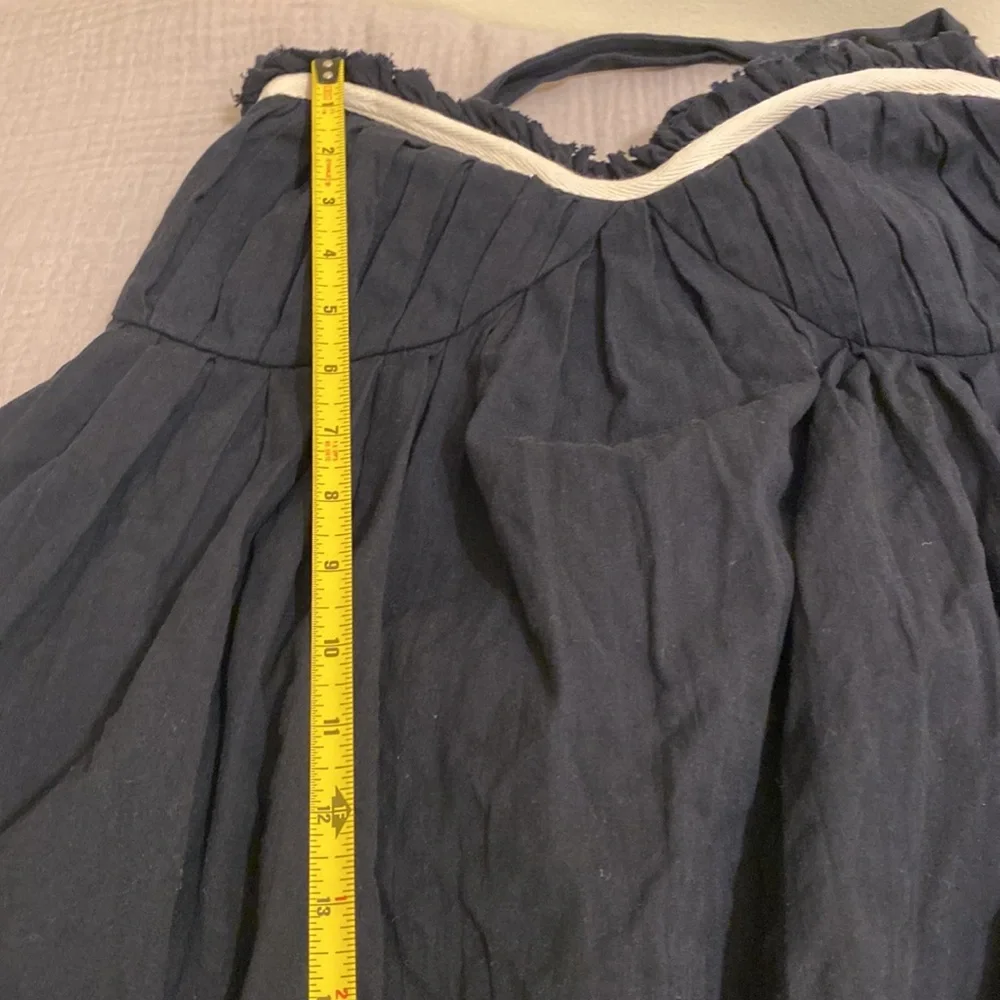 Free People Free- Est Open Black Strappy Maxi Dress with pockets Size L